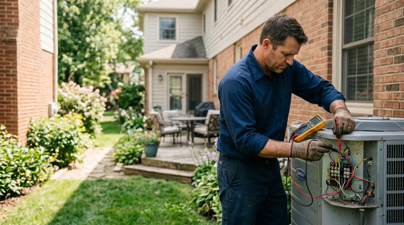 HVAC technician working near Clayton, NJ